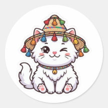 Söt Kawaii Marockansk Katt med Traditionell NStick