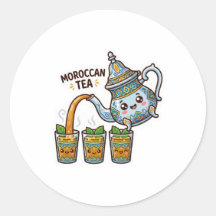Söt Kawaii Marockansk Myntte-Teapot och Glas S