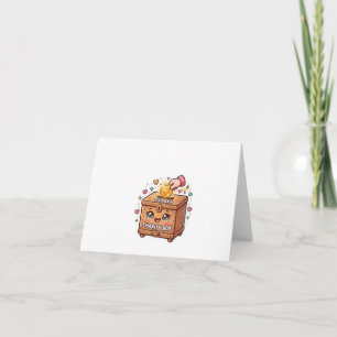 Söt Kawaii Marockansk Sadaka välgörenhetslåda Isla Tack Kort