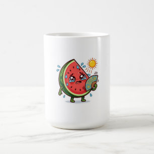 Söt Kawaii Marockansk Sommarvattenmelon Dallae Col Kaffemugg