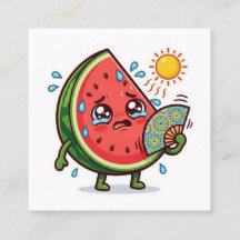 Söt Kawaii Marockansk Sommarvattenmelon DallSticke