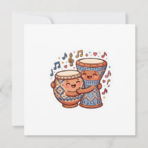 Söt Kawaii Marockansk Traditionell Lera Trumma Kli