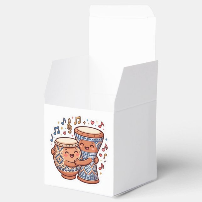 Söt Kawaii Marockansk Traditionell Lera Trummor Ta Presentaskar (Öppnad)