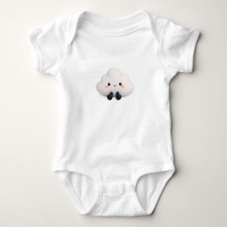 Söt Kawaii Moln Baby Bodysuit T Shirt