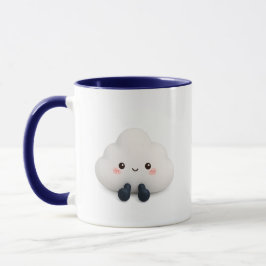 Söt Kawaii Moln Kaffe Mugg