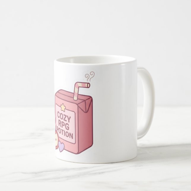 Söt Kawaii Mysig RPG-Potion Juice Box Kaffe Mugg (Framsida höger)