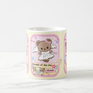 Söt kawaii nalle prinsessa kpop koreansk stil kaffemugg