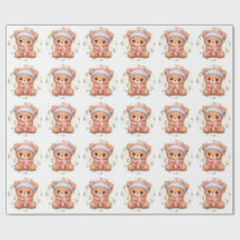 Söt Kawaii Nallebjörn Vinterpresentpapper