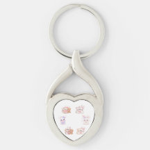 Söt Kawaii Nyckelring för bästa vänner - 