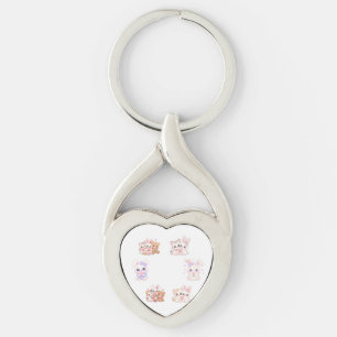 Söt Kawaii Nyckelring för bästa vänner -