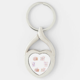 Söt Kawaii Nyckelring för bästa vänner -