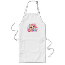 Söt Kawaii Oliver Katt Namn Pastell Rosa Glittrand