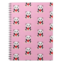 söt kawaii panda barn tillbaka till skolan present