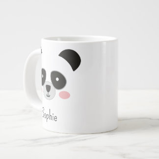 Söt Kawaii Panda-mugg – Lägg till ditt namn Jumbo Mugg