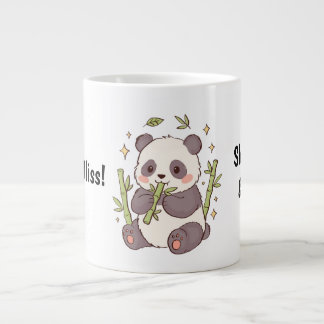 Söt Kawaii Panda-mugg – Sakta Ner & Logga Jumbo Mugg