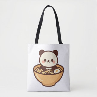 Söt Kawaii Panda Ramen Skål | Bedårande Japansk N Tygkasse