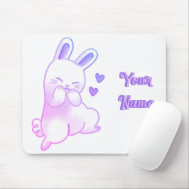 Söt Kawaii Pastell Lila Anpassad Gradient Kanin Musmatta