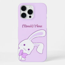Söt Kawaii Pastell Lila Flopp Öra Kanin Anpassad