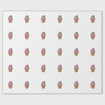 Söt Kawaii Pingvin Glasskon Sommarnöje