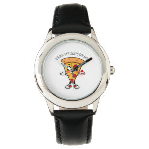 Söt Kawaii Pizza Barnklocka Armbandsur