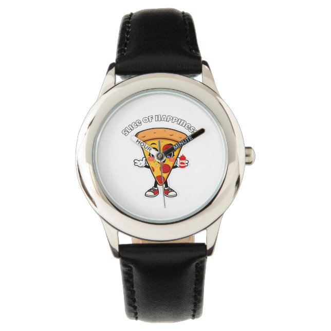 Söt Kawaii Pizza Barnklocka  Armbandsur (Framsida)