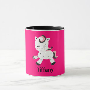 Söt Kawaii Pony Rosa Mugg