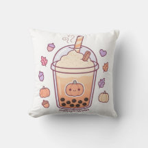 Söt Kawaii Pumpa Krydd Bobakastkudde