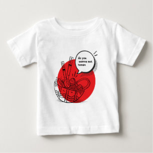 Söt Kawaii Ramen - Rolig Japansk Mat T Shirt