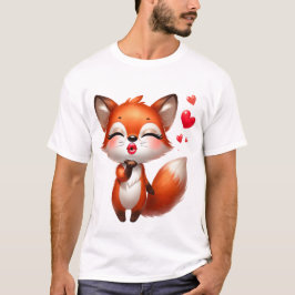 Söt Kawaii Räv – Bedårande Tecknad Räv T Shirt