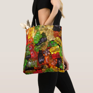 Söt kawaii-regnbåge, färglöst godis gummi tygkasse