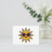 Söt Kawaii Retro Sol med Rosa Solglasögon Sommar