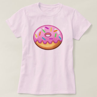 Söt Kawaii Rosa Munk med Strössel T Shirt