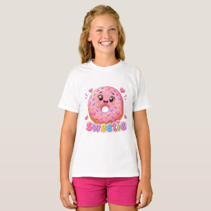 Söt Kawaii Rosa Munk - Sötnos Sprutdunk T Shirt