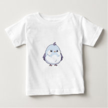 Söt Kawaii Rund Fågel Tecknad - Bedårande Pastell