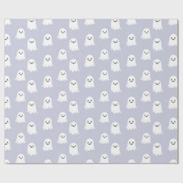 Söt Kawaii Spök Halloween Mönster Presentpapper
