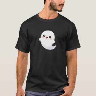 Söt Kawaii Spökande – Bedårande Tecknad Film T Shirt