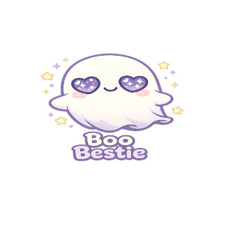 Söt Kawaii Spökliknande Halloween-Bästis T Shirt