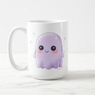 Söt Kawaii Spökliknande Kaffemugg | Mysig Hallowee