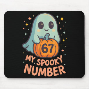 Söt kawaii spökpumpa 67 meme rolig matematik musmatta