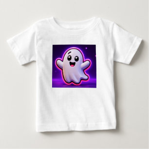 Söt Kawaii Spökstjärnor Lila Magisk Natt Himmel C T Shirt