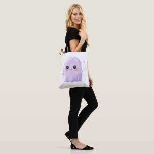 Söt Kawaii Spöktotebag Estetisk Halloween Tygkasse