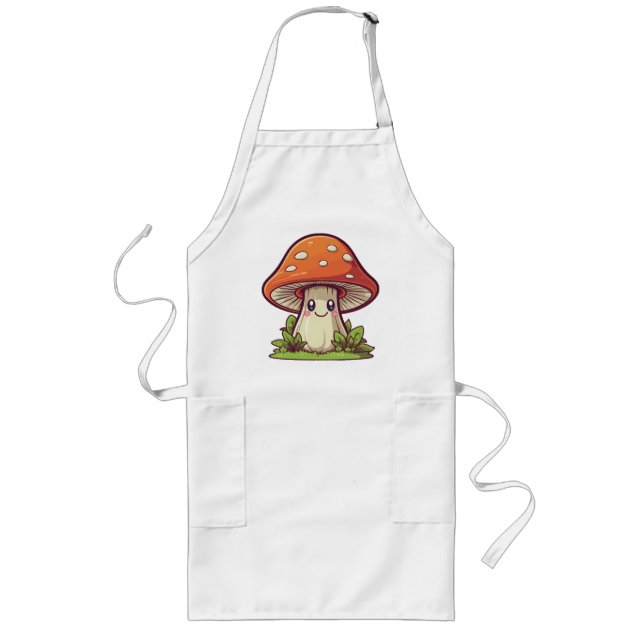 Söt kawaii stil, Svampplockning Långt Förkläde (Framsidan)