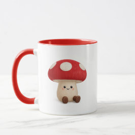 Söt Kawaii Svamp Kaffe Mugg