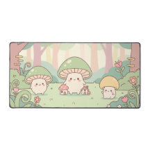 Söt Kawaii Svamp Skog