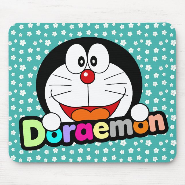 Söt Kawaii Svart Doraemon Anime Musmatta (Framsidan)