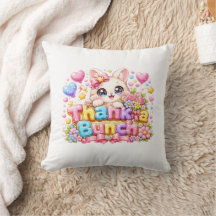 Söt Kawaii Tack så Mycket Katt Namn Pastell Rosa F