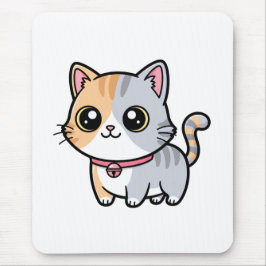 Söt Kawaii Tecknad Kattunge Maskot Musmatta