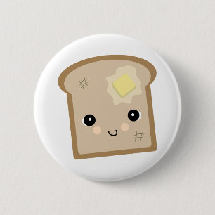 Söt kawaii-toast knapp
