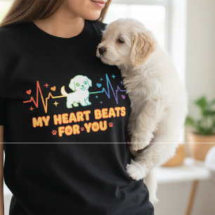 Söt Kawaii-Valp Mitt Hjärta Slår För Dig T Shirt