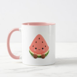 Söt Kawaii-Vattenmelonmugg Mugg